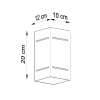 Fali lámpa BLOCCO szürke 1x40W G9 Sollux Lighting