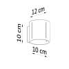 Fali lámpa INEZ fekete 1x40W G9 Sollux Lighting 1x40W G9