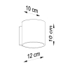 Fali lámpa VICI fehér 1X40W G9 Sollux Lighting