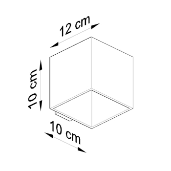 Fali lámpa QUAD 1 antracit 1x40W G9 Sollux Lighting