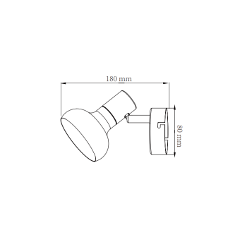 Fali lámpa AREZZO fehér 1x40W E14 Light Prestige