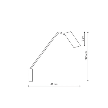 Fali lámpa hosszabbító karral FUTURO fehér 1x35W GU10 Light Prestige