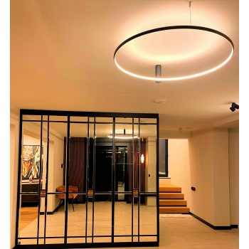 Plafond RING L fekete 1xLED CCT Light Prestige fényszóró